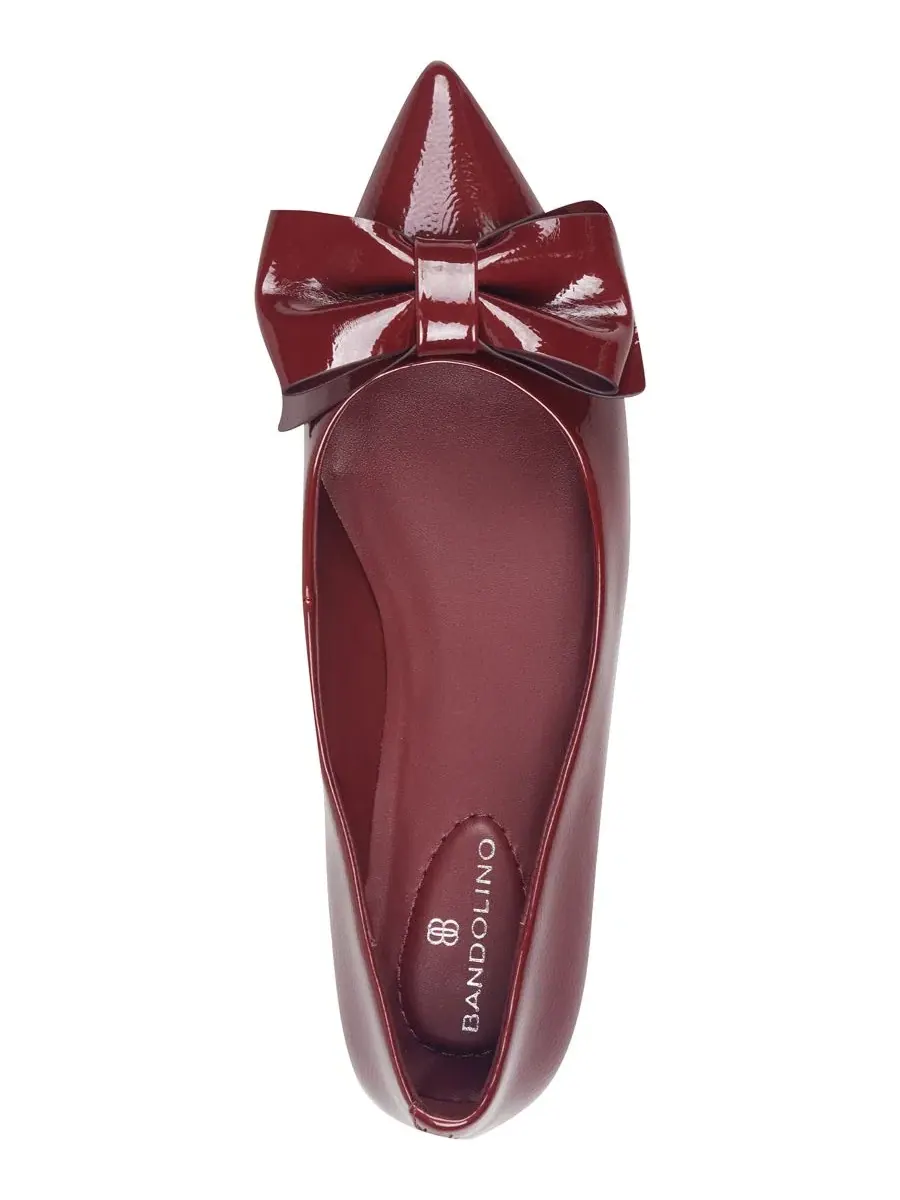 Туфли-лодочки Alicce с бантом Dark Red Patent Bandolino — изображение 4 из 5, темный красный