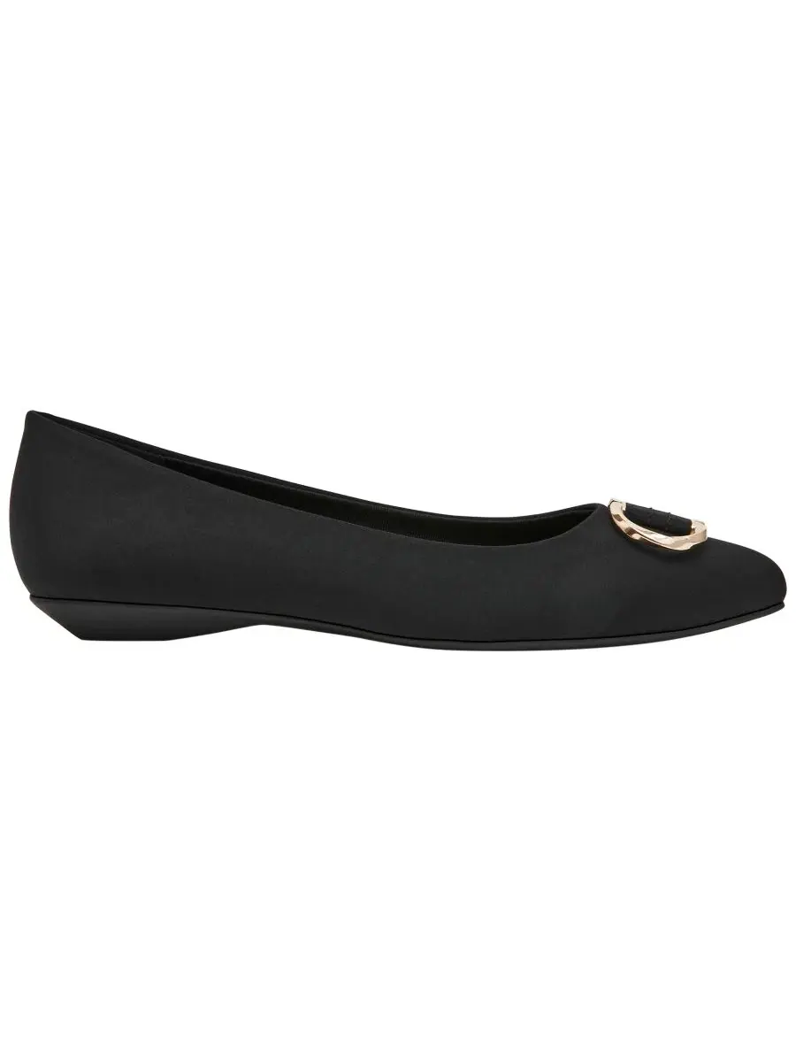 Женские балетки Oswego Slip-On Flats Anne Klein — изображение 2 из 7, черный