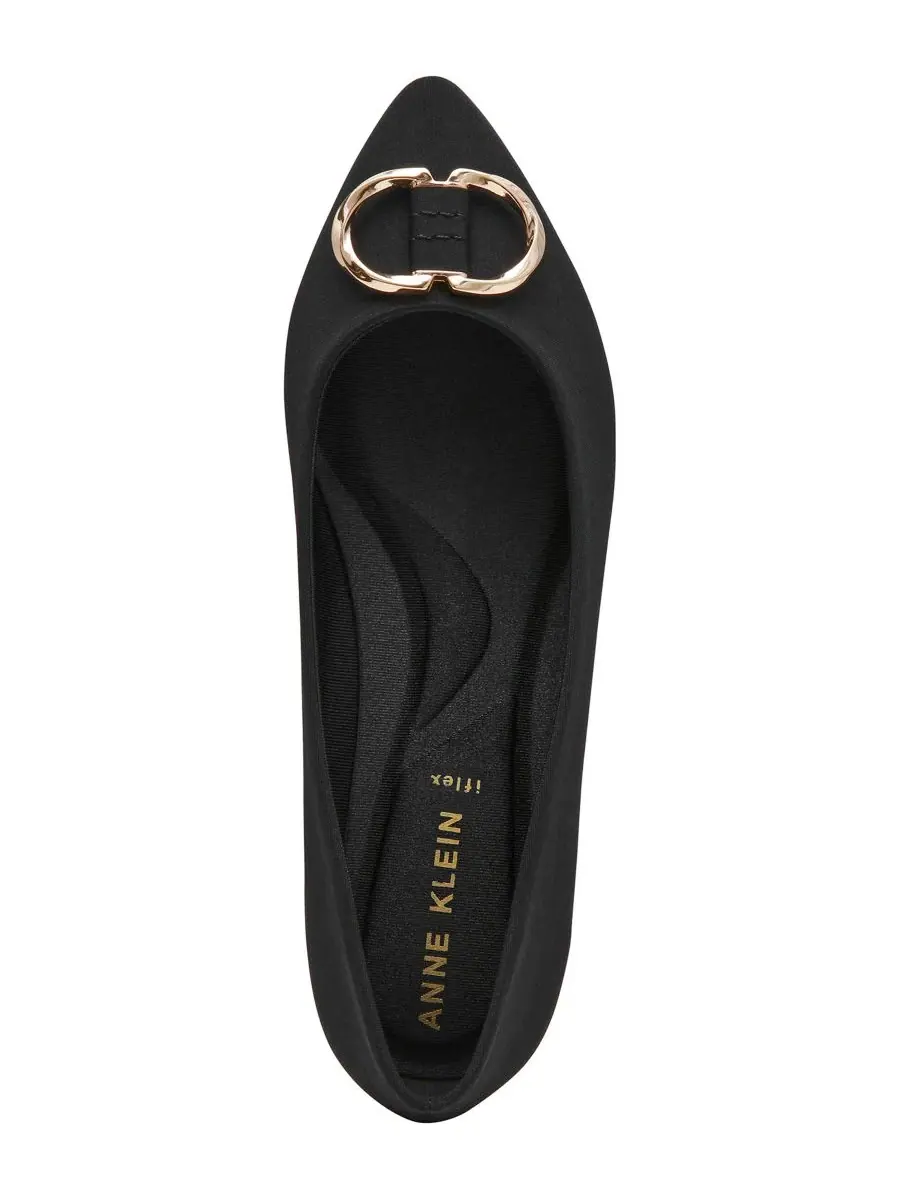 Женские балетки Oswego Slip-On Flats Anne Klein — изображение 4 из 7, черный