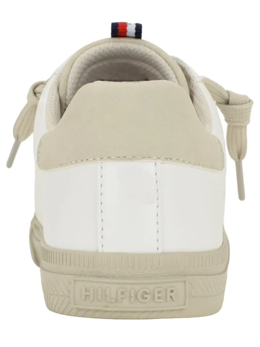 Кроссовки женские с низким профилем Lustina Low Profile Lace-Up Tommy Hilfiger — изображение 3 из 5, белый/бежевый