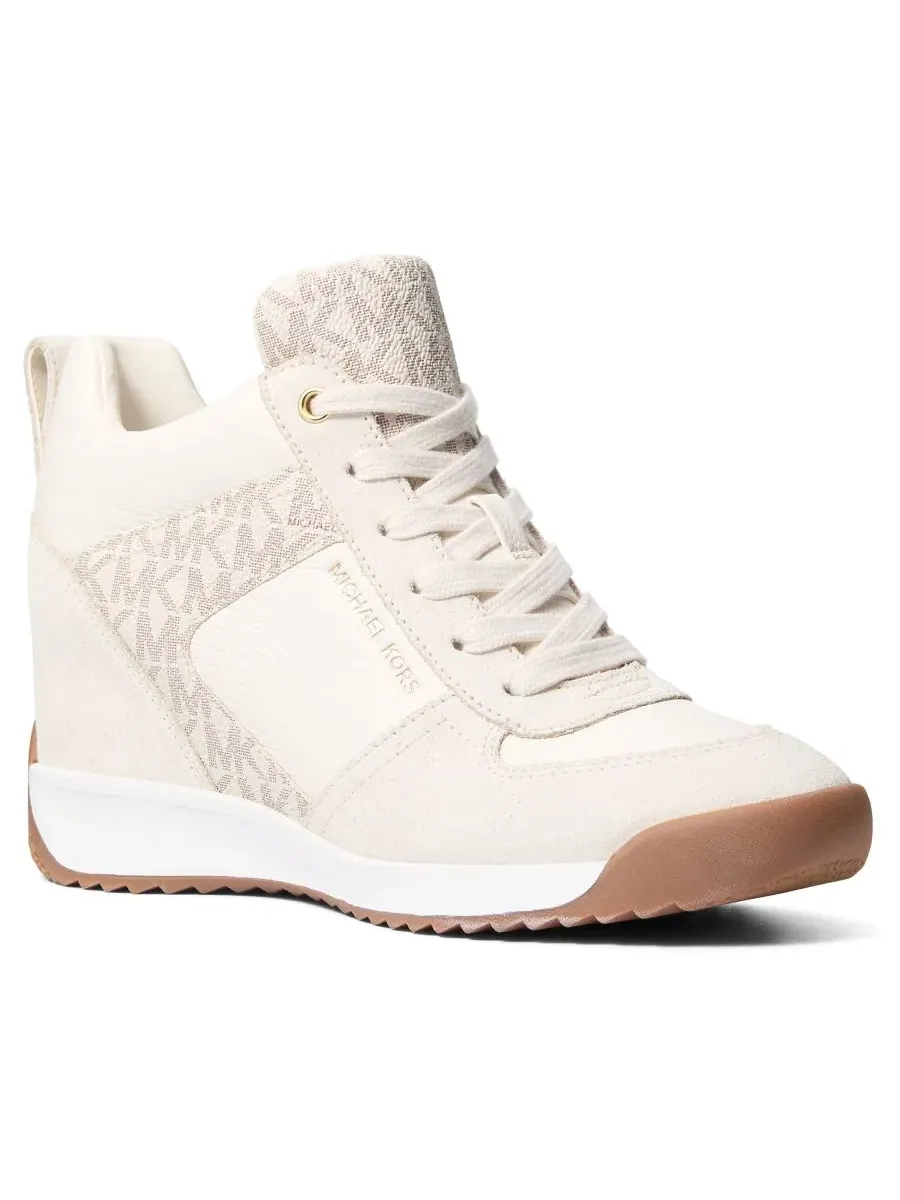 Кроссовки женские скрытый клин MICHAEL Michael Kors Nikko S2, Vanilla Suede — изображение 1 из 4