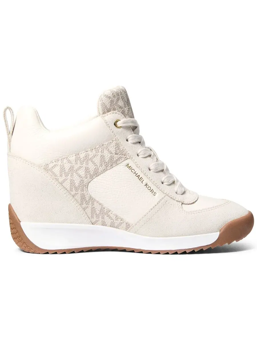 Кроссовки женские скрытый клин MICHAEL Michael Kors Nikko S2, Vanilla Suede — изображение 2 из 4
