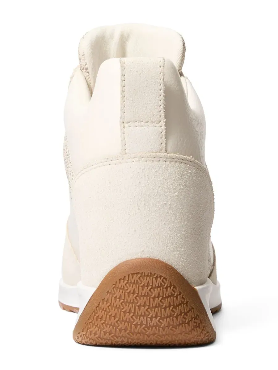 Кроссовки женские скрытый клин MICHAEL Michael Kors Nikko S2, Vanilla Suede — изображение 3 из 4