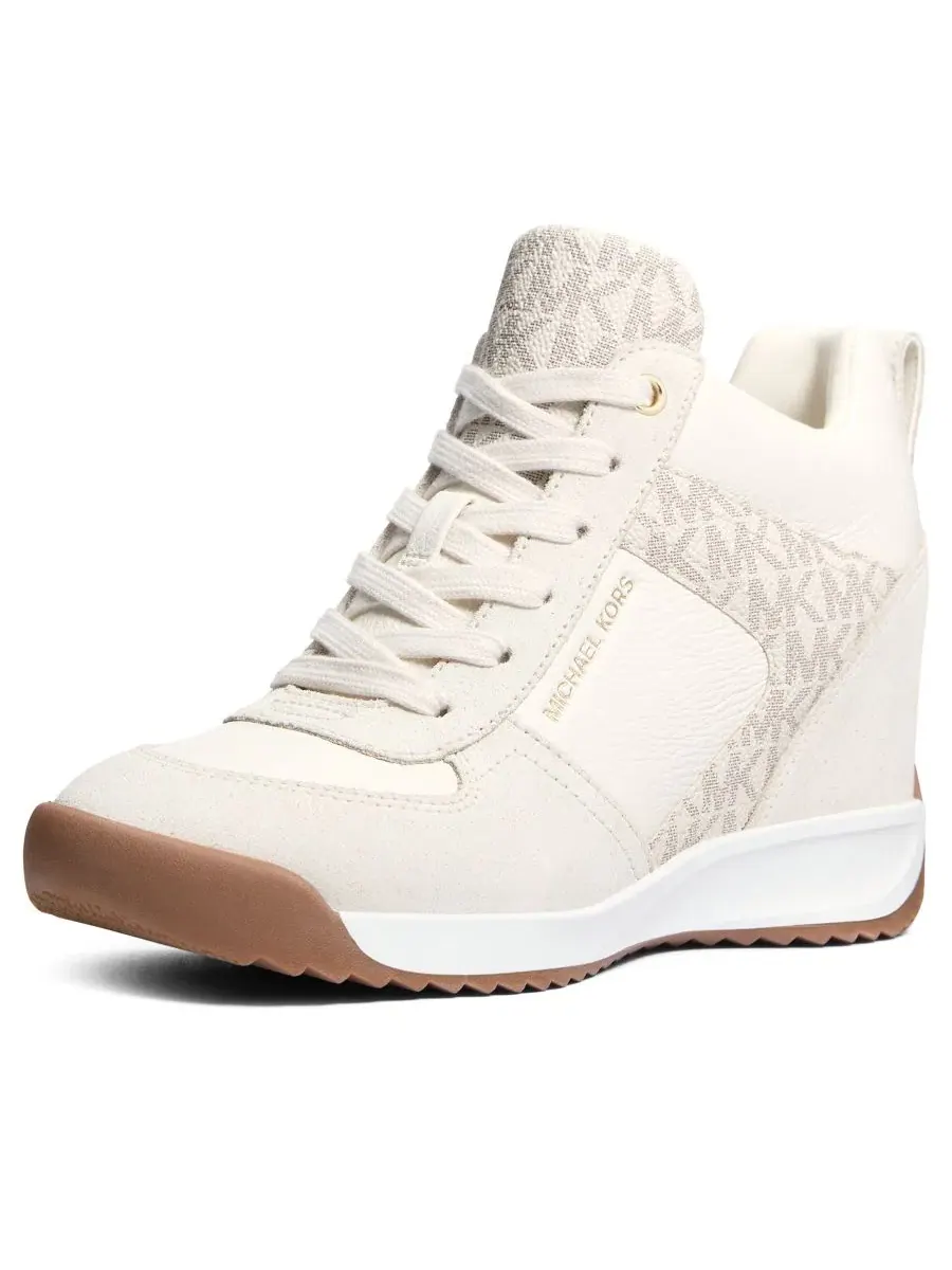 Кроссовки женские скрытый клин MICHAEL Michael Kors Nikko S2, Vanilla Suede — изображение 4 из 4