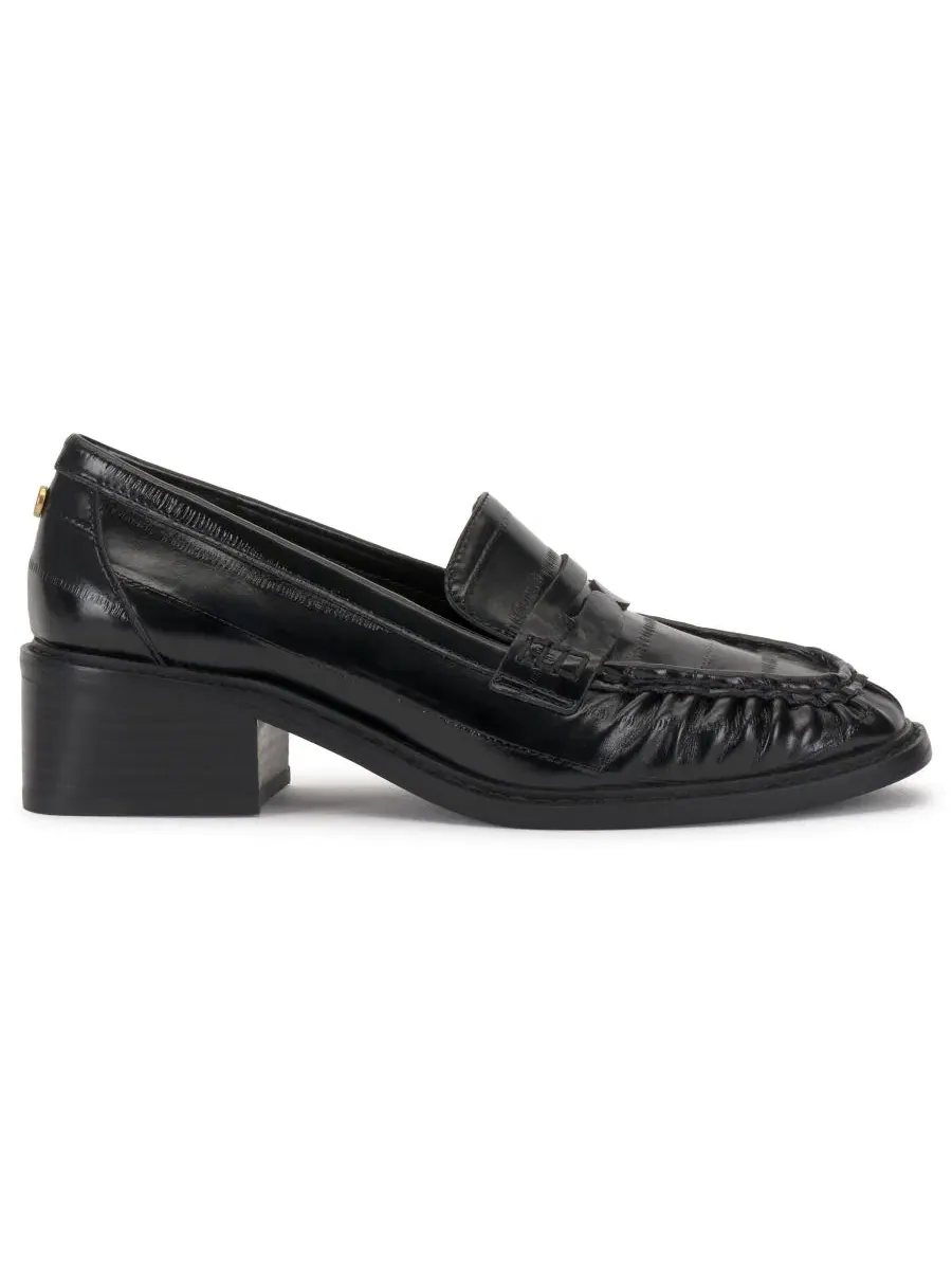 Лоферы Eshnie на устойчивом каблуке, черная кожа Vince Camuto — изображение 2 из 5, черный