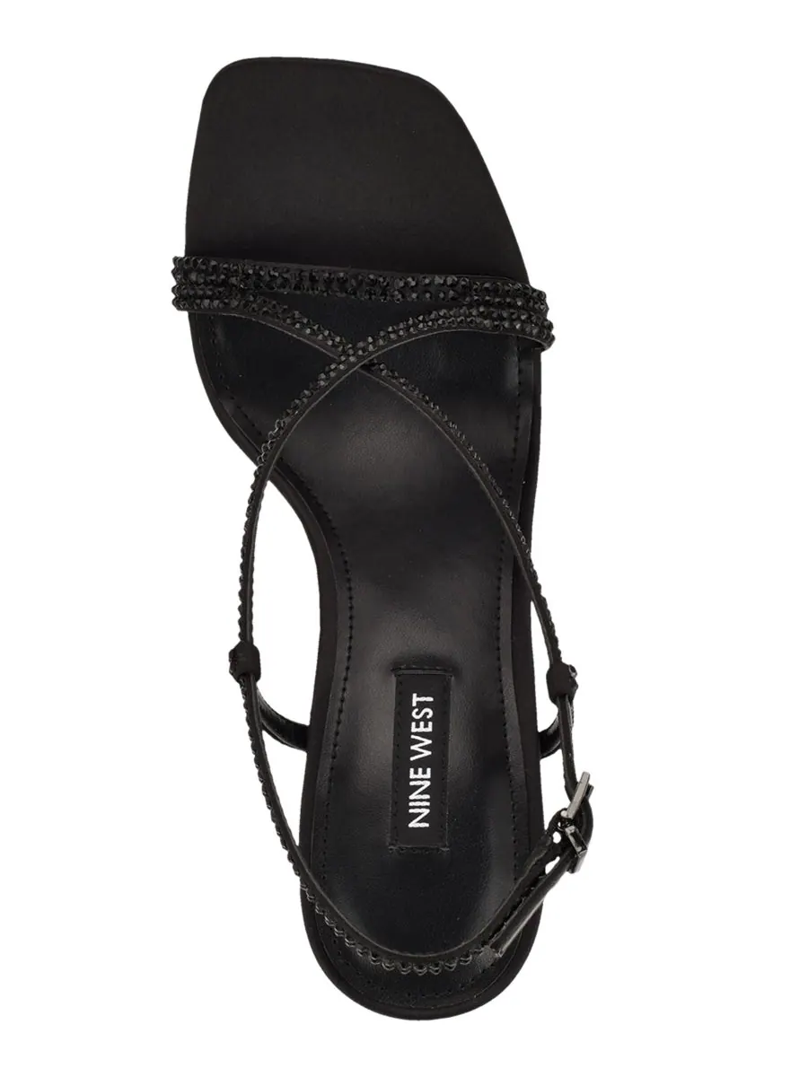 Женские босоножки Vallanh на шпильке с декорированными ремешками Nine West — изображение 4 из 5, черный