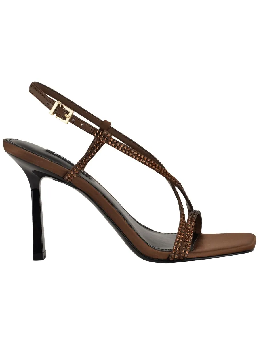 Женские босоножки Vallanh на шпильке с декорированными ремешками Nine West — изображение 2 из 5, коричневый