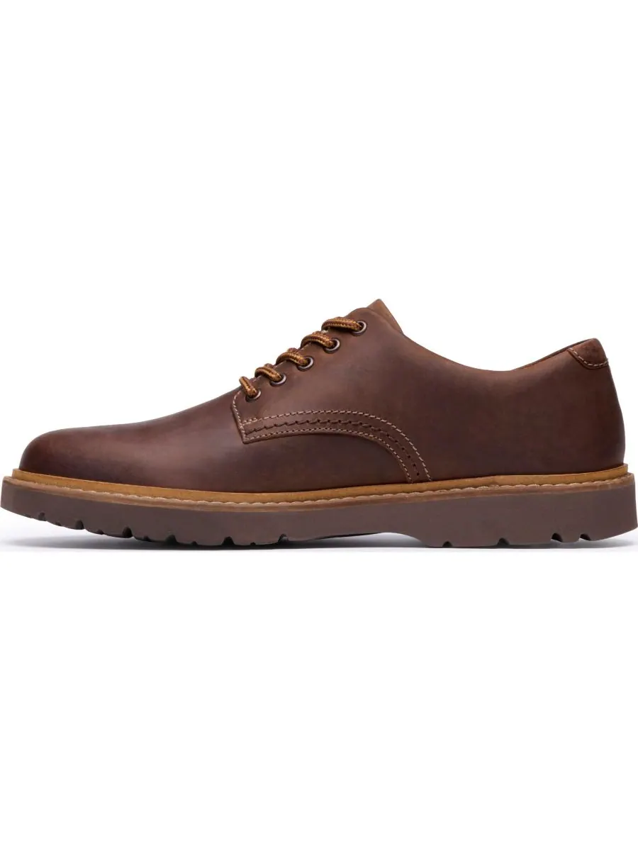 Туфли-дерби мужские Clarks Weltridge, низкие, повседневные, кожа Beeswax — изображение 3 из 6, бежевый