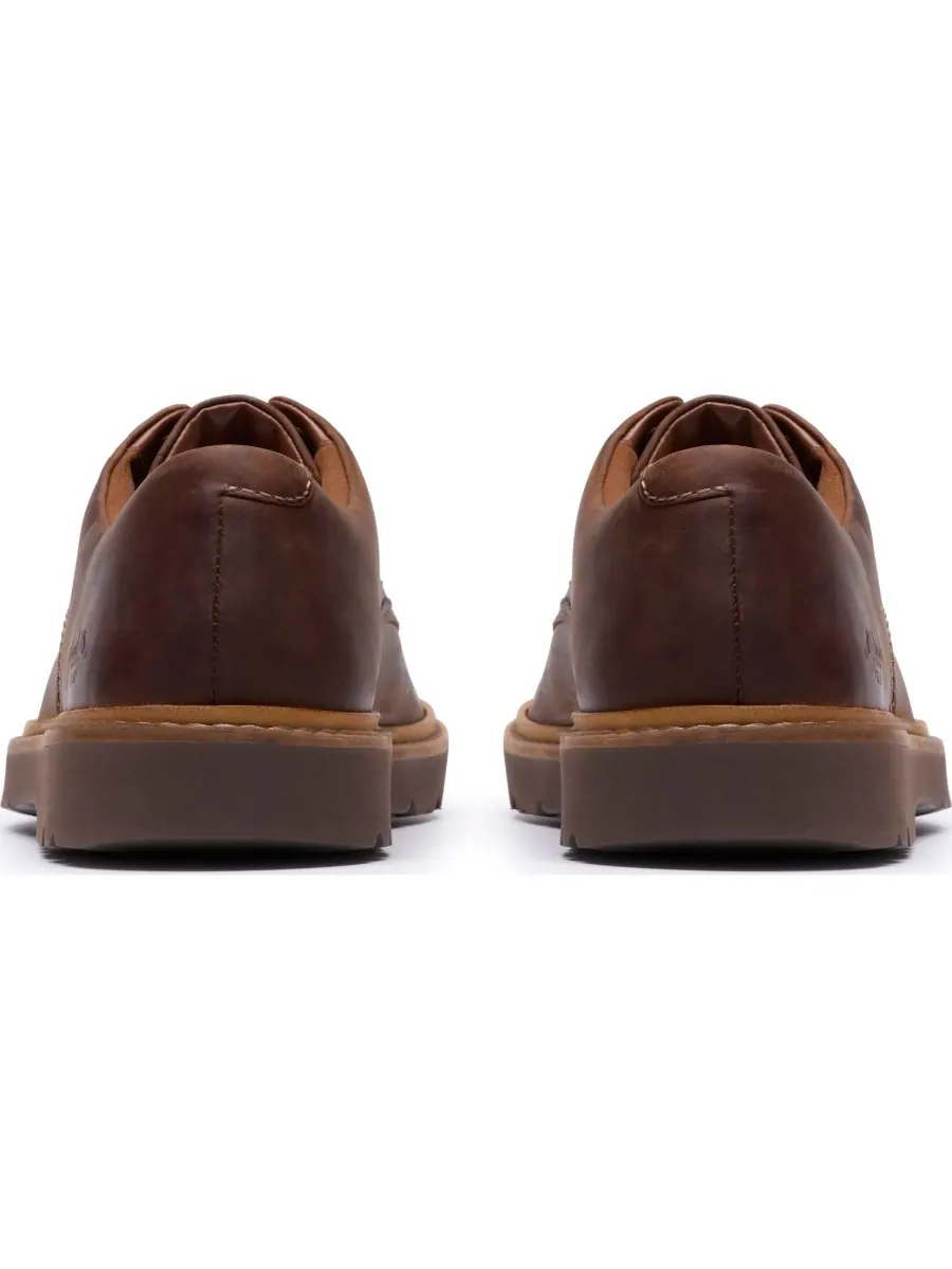 Туфли-дерби мужские Clarks Weltridge, низкие, повседневные, кожа Beeswax — изображение 5 из 6, бежевый