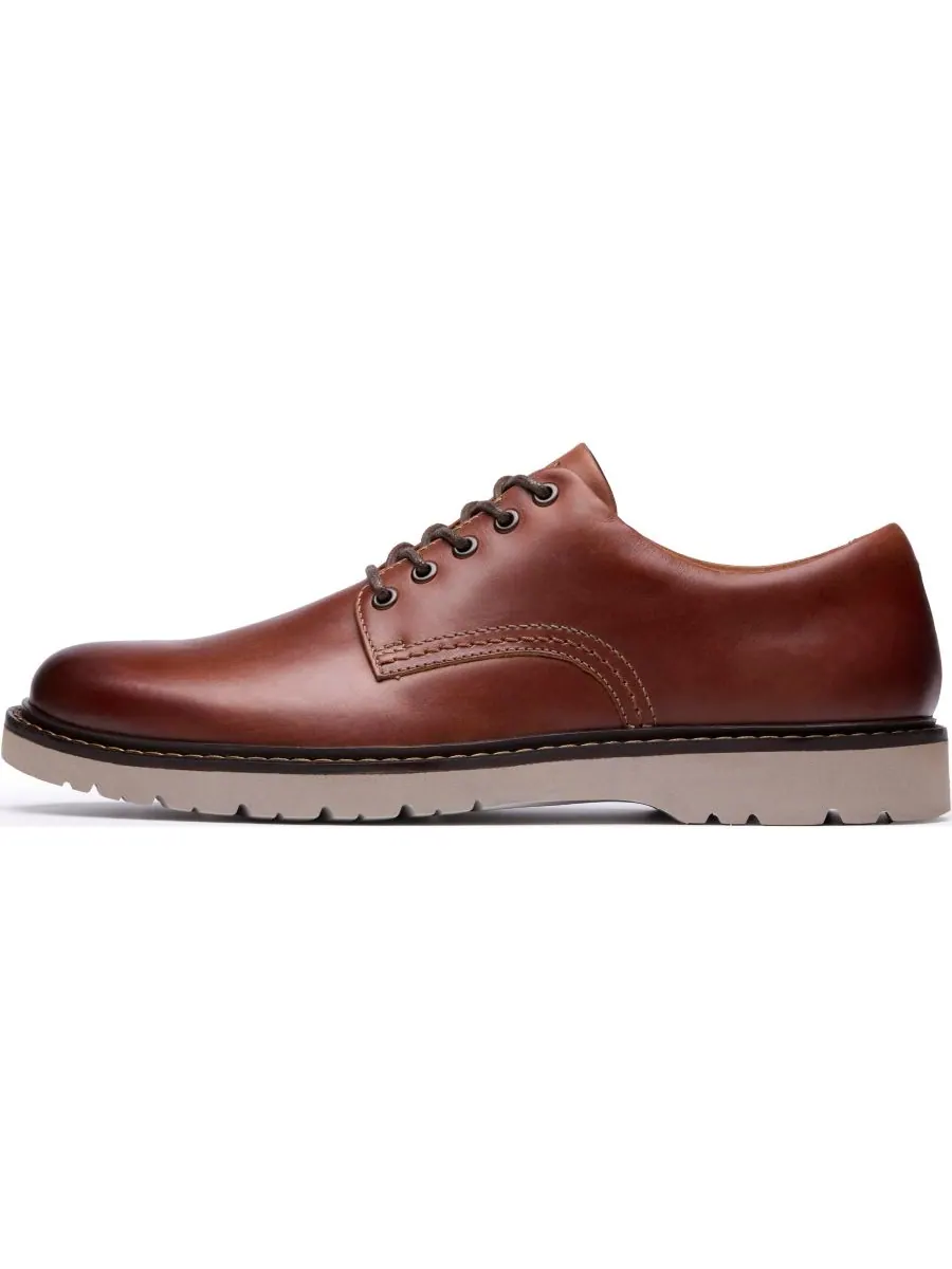 Туфли-дерби мужские Clarks Weltridge, низкие, повседневные — изображение 3 из 6, темный бежевый