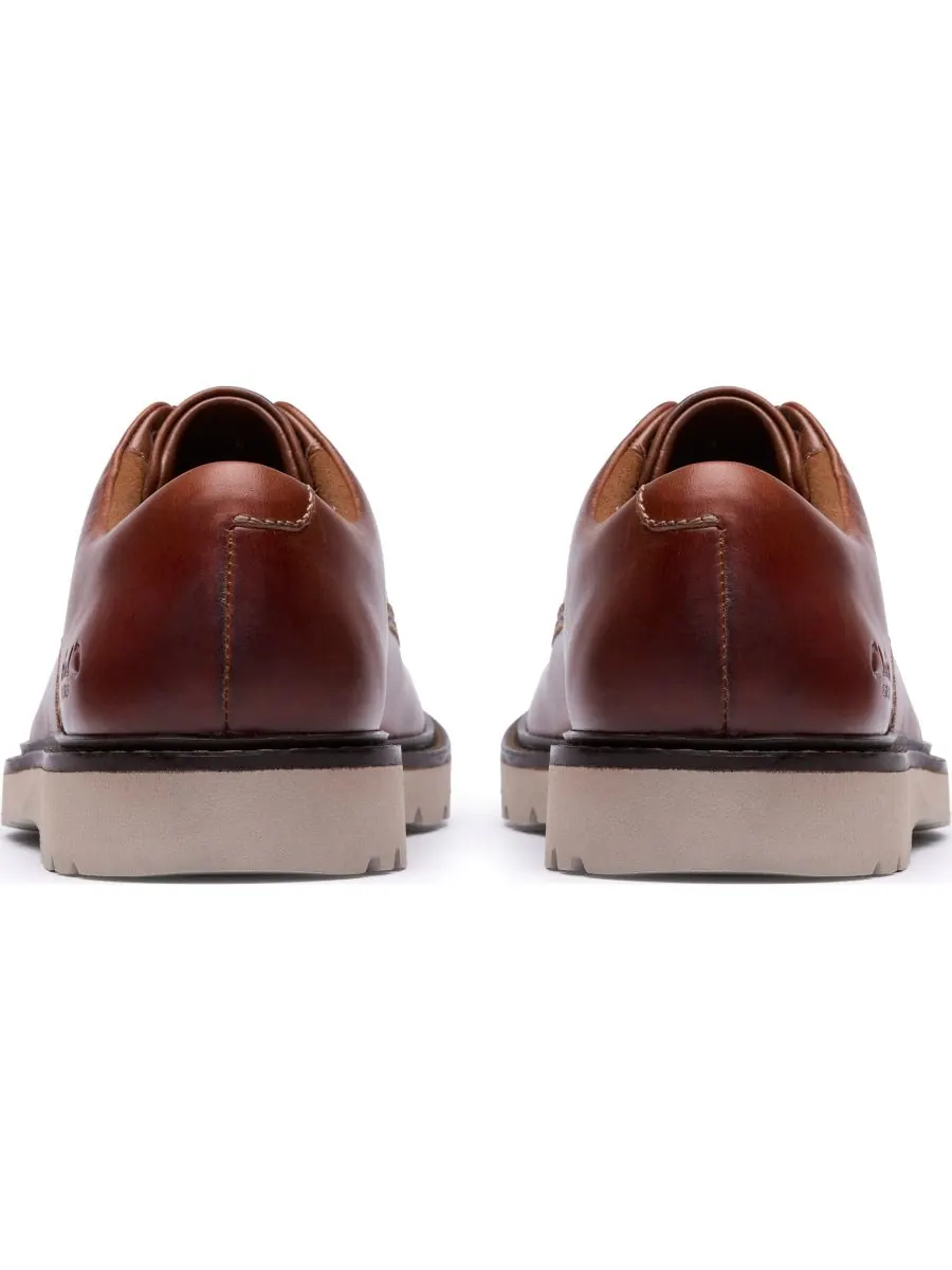 Туфли-дерби мужские Clarks Weltridge, низкие, повседневные — изображение 5 из 6, темный бежевый