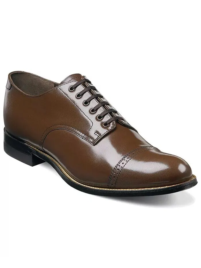 Мужские оксфорды Madison Cap Toe Stacy Adams — изображение 1 из 1, коричневый