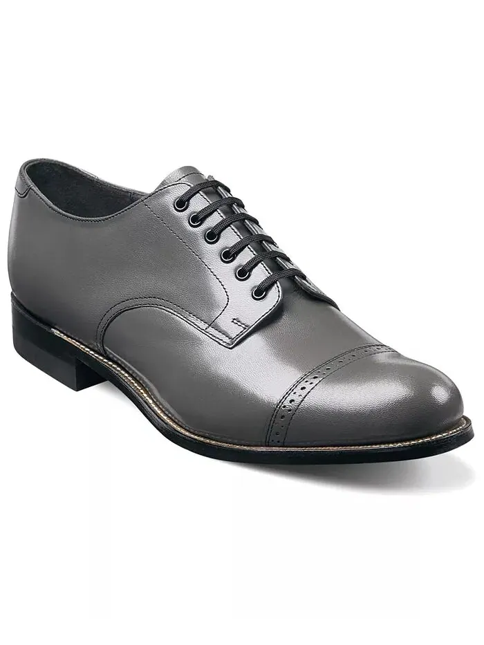 Мужские оксфорды Madison Cap Toe Stacy Adams — изображение 1 из 1, серый