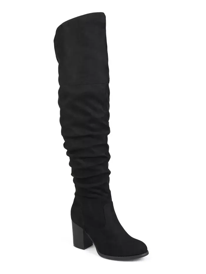 Женские сапоги Kaison Stacked Heel выше колена Journee Collection