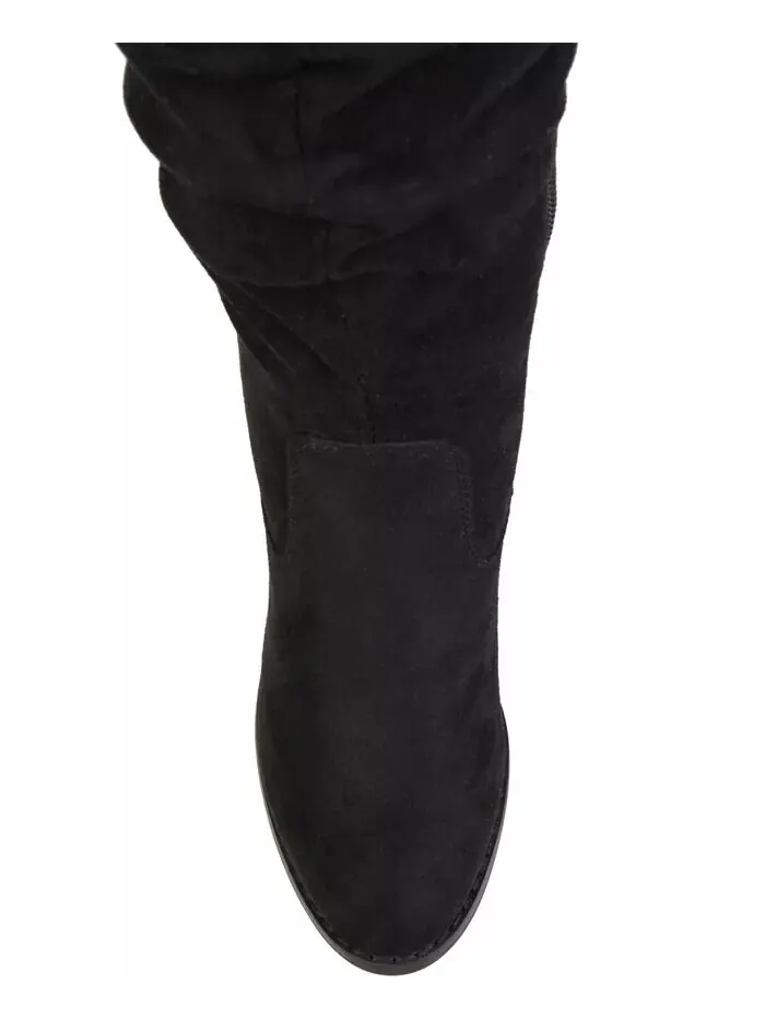 Женские сапоги Kaison Stacked Heel выше колена Journee Collection — изображение 4 из 7, черный
