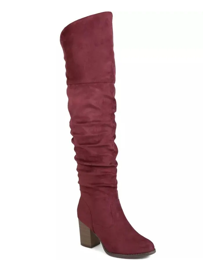 Женские сапоги Kaison Stacked Heel выше колена Journee Collection