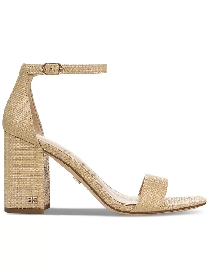 Женские босоножки Daniella на блочном каблуке, комплект из двух частей Sam Edelman — изображение 6 из 9, белый
