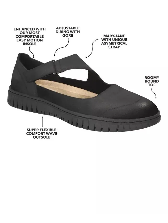 Женские туфли на плоской подошве Joyful Mary Jane Comfort Easy Street — изображение 9 из 9, черный