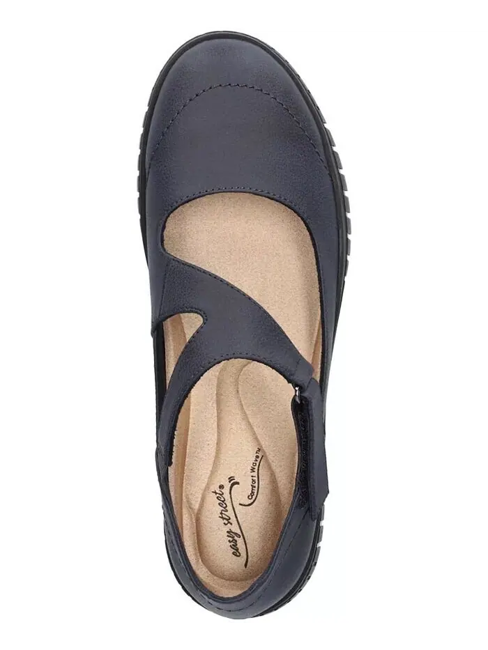 Женские туфли на плоской подошве Joyful Mary Jane Comfort Easy Street — изображение 4 из 7, темно-синий