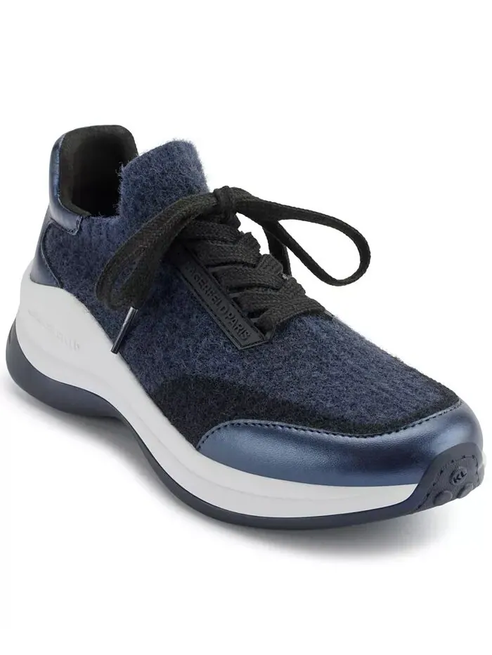 Женские кроссовки Carsyn Lace Up KARL LAGERFELD PARIS — черный