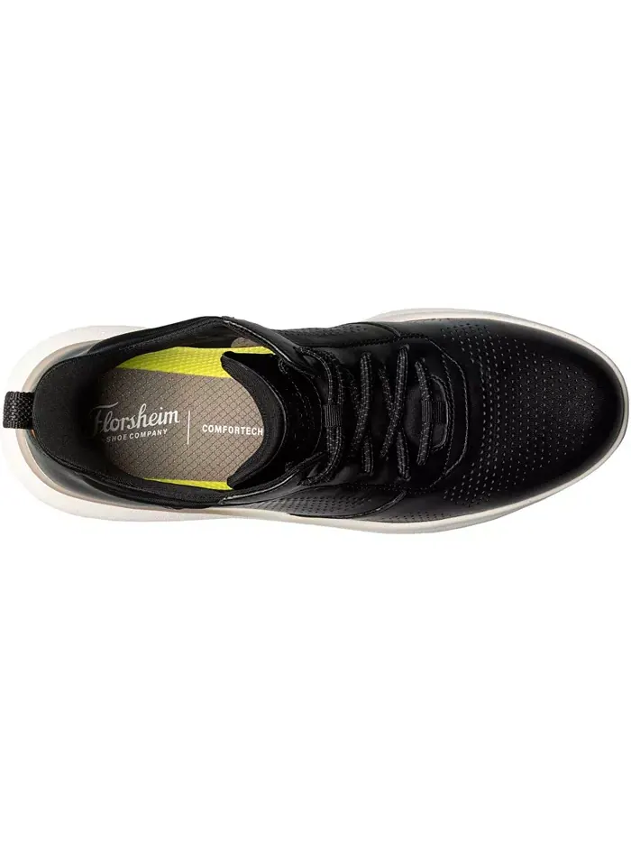 Мужские кроссовки Fleet Perf с эластичными шнурками Florsheim — изображение 6 из 7, черный/белый