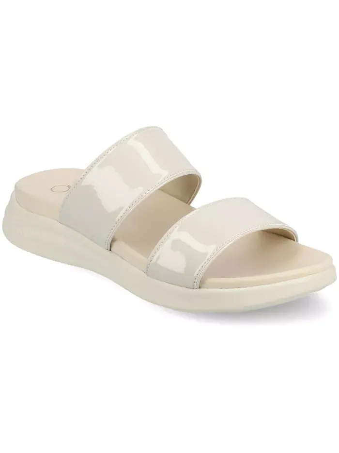 Женские сандалии Janis Double Band Comfort Wedge Journee Collection — изображение 1 из 6, слоновая кость/кремовый
