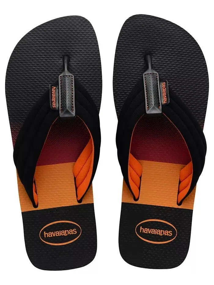 Мужские шлепанцы с городским принтом Havaianas — изображение 2 из 6, черный