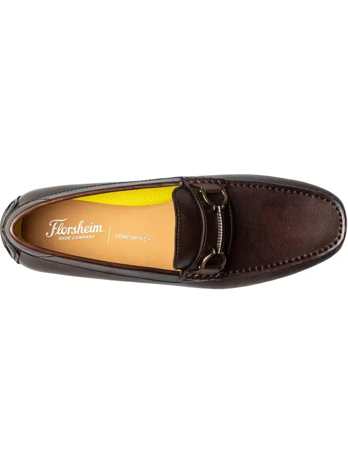 Мужские мокасины для вождения Motor Moc Toe Bit Florsheim — изображение 18 из 20, коричневый
