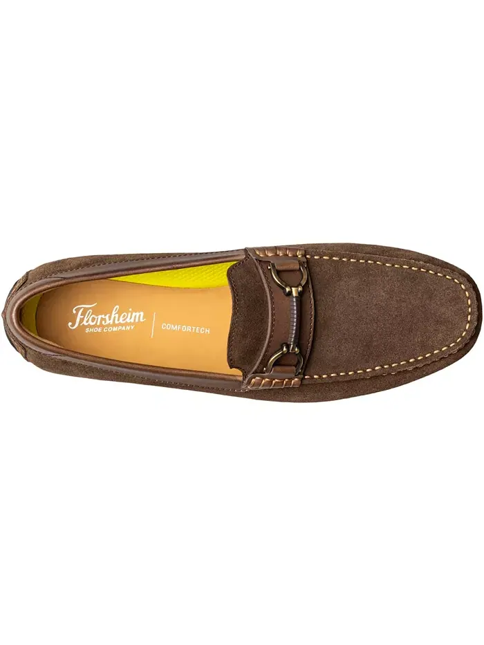 Мужские мокасины для вождения Motor Moc Toe Bit Florsheim — изображение 6 из 20, коричневый