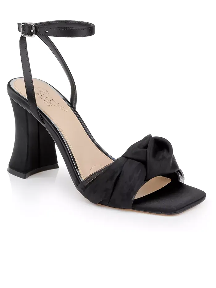 Женские сандалии Fayola Dress Knot Jewel Badgley Mischka — черный