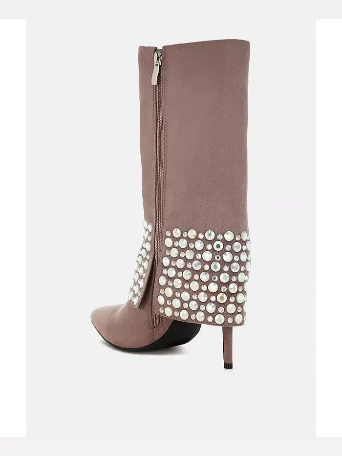 BASSO Party Diamante Stiletto ботинки для женщин с шипами London Rag — изображение 4 из 5, бежевый/бежевый