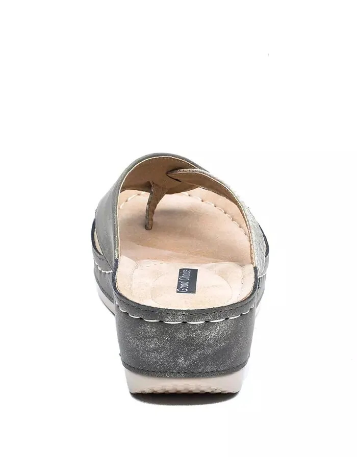 Женские босоножки на танкетке Dafni Thong GC Shoes — изображение 3 из 4, хаки