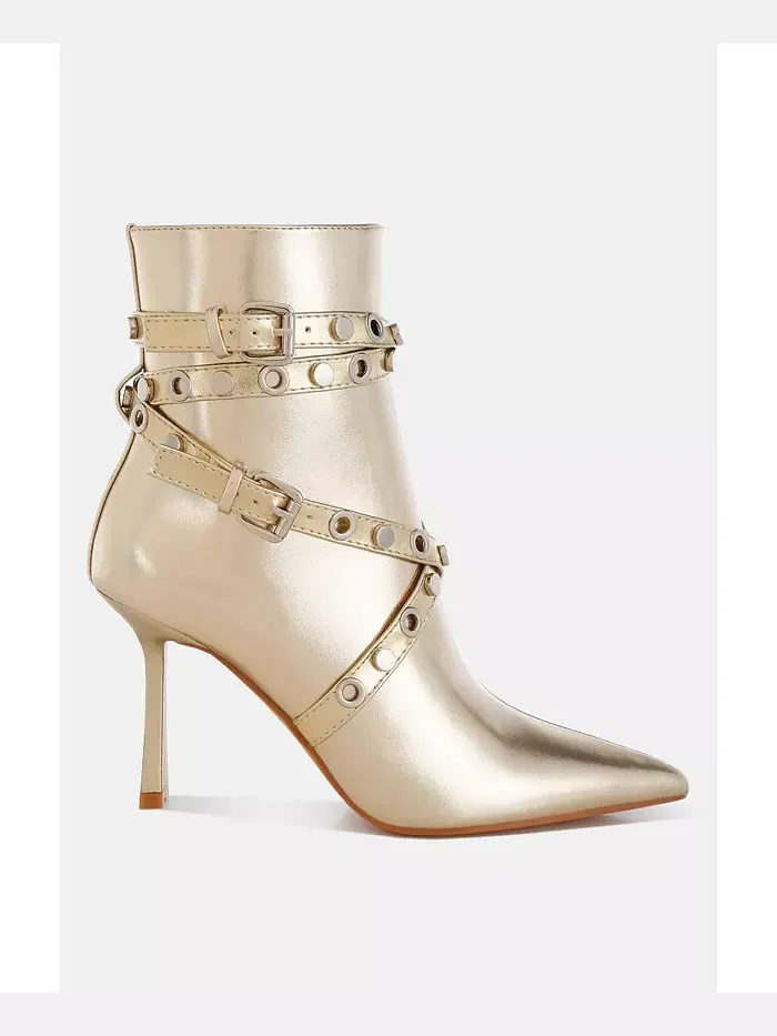 Ботинки до щиколотки Jaunts Eyelets & Studs Harness с ремешками, люверсами и шипами London Rag