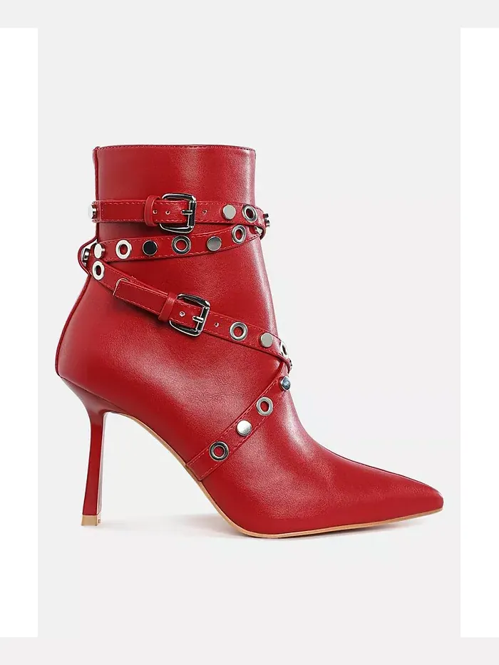Ботинки до щиколотки Jaunts Eyelets & Studs Harness с ремешками, люверсами и шипами London Rag