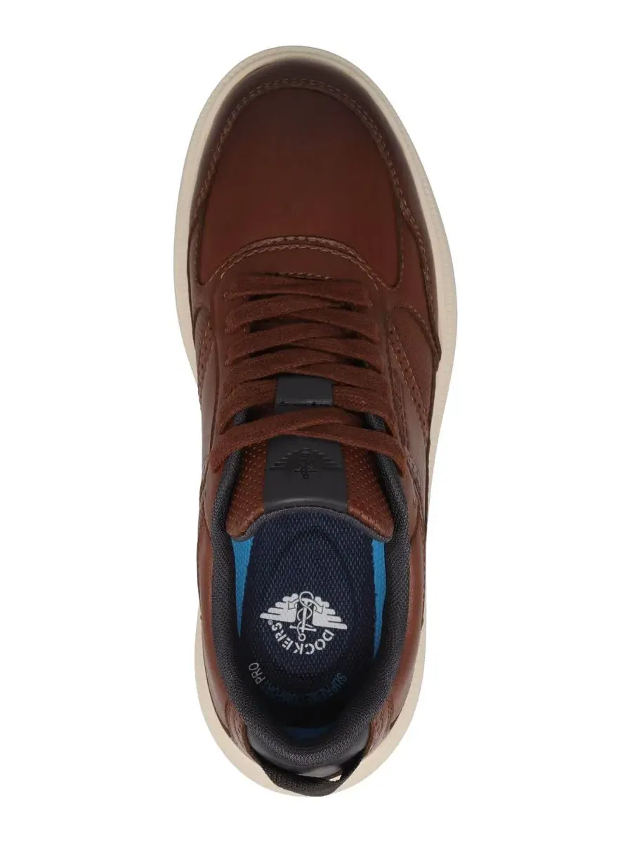 Мужские кроссовки Rave Casual Active Rebound с закругленным носком Dockers — изображение 4 из 6, коричневый