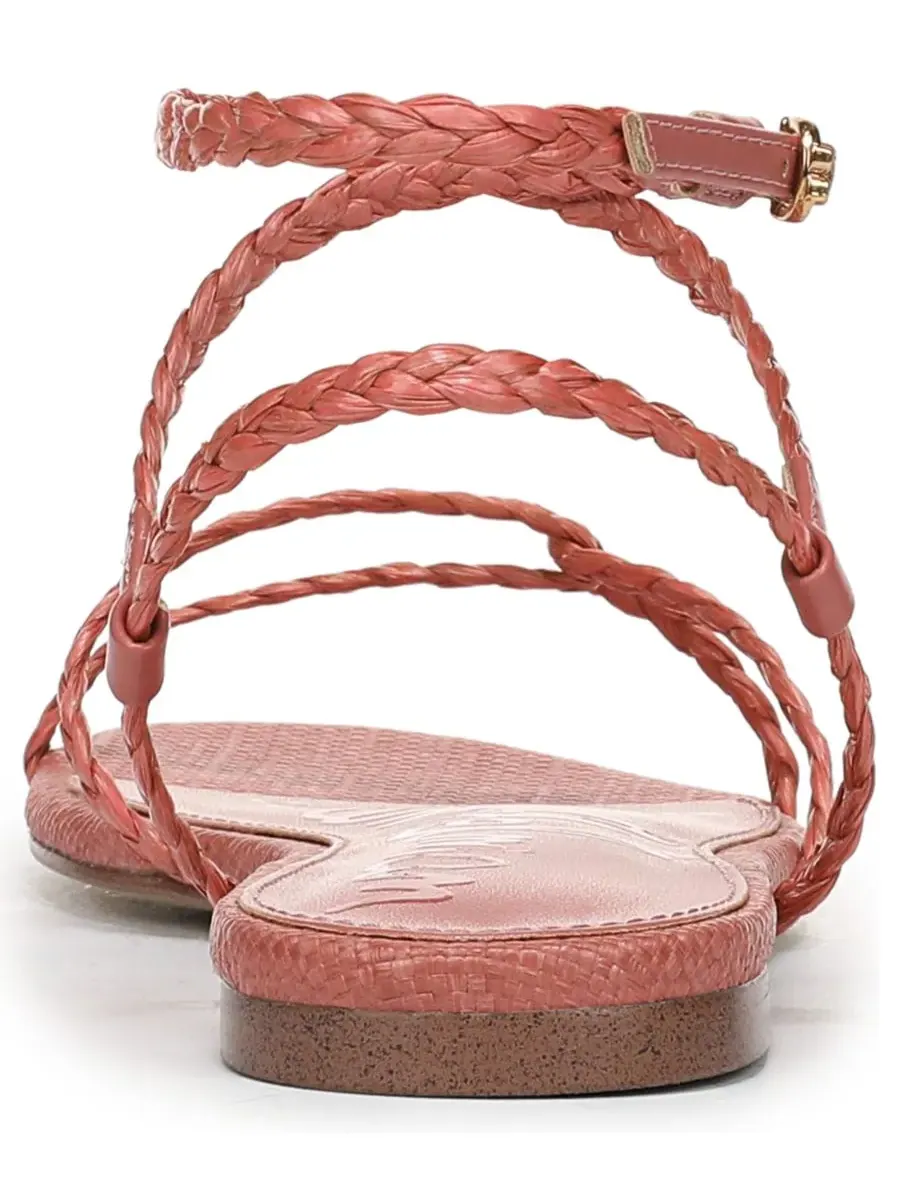 Женские сандалии Ellina с плетеными ремешками Sam Edelman — изображение 2 из 4, розовый
