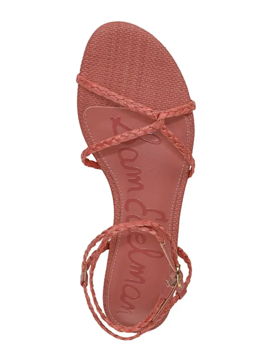 Женские сандалии Ellina с плетеными ремешками Sam Edelman — изображение 3 из 4, розовый