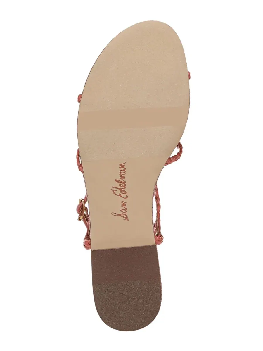 Женские сандалии Ellina с плетеными ремешками Sam Edelman — изображение 4 из 4, розовый