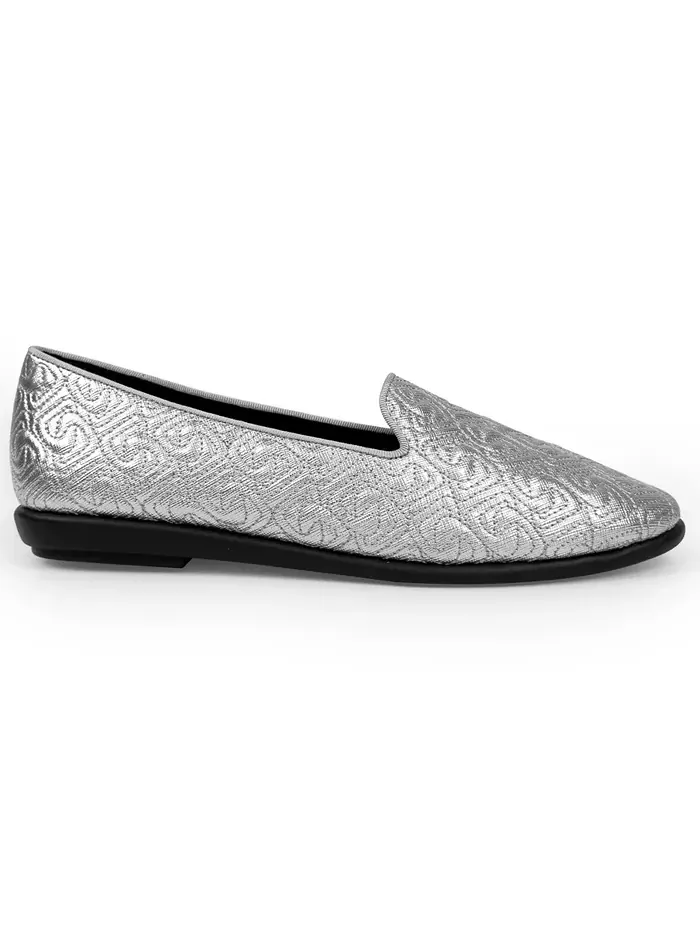 Женские повседневные балетки Betunia Aerosoles — изображение 2 из 6, серебряный