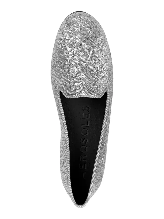 Женские повседневные балетки Betunia Aerosoles — изображение 4 из 6, серебряный