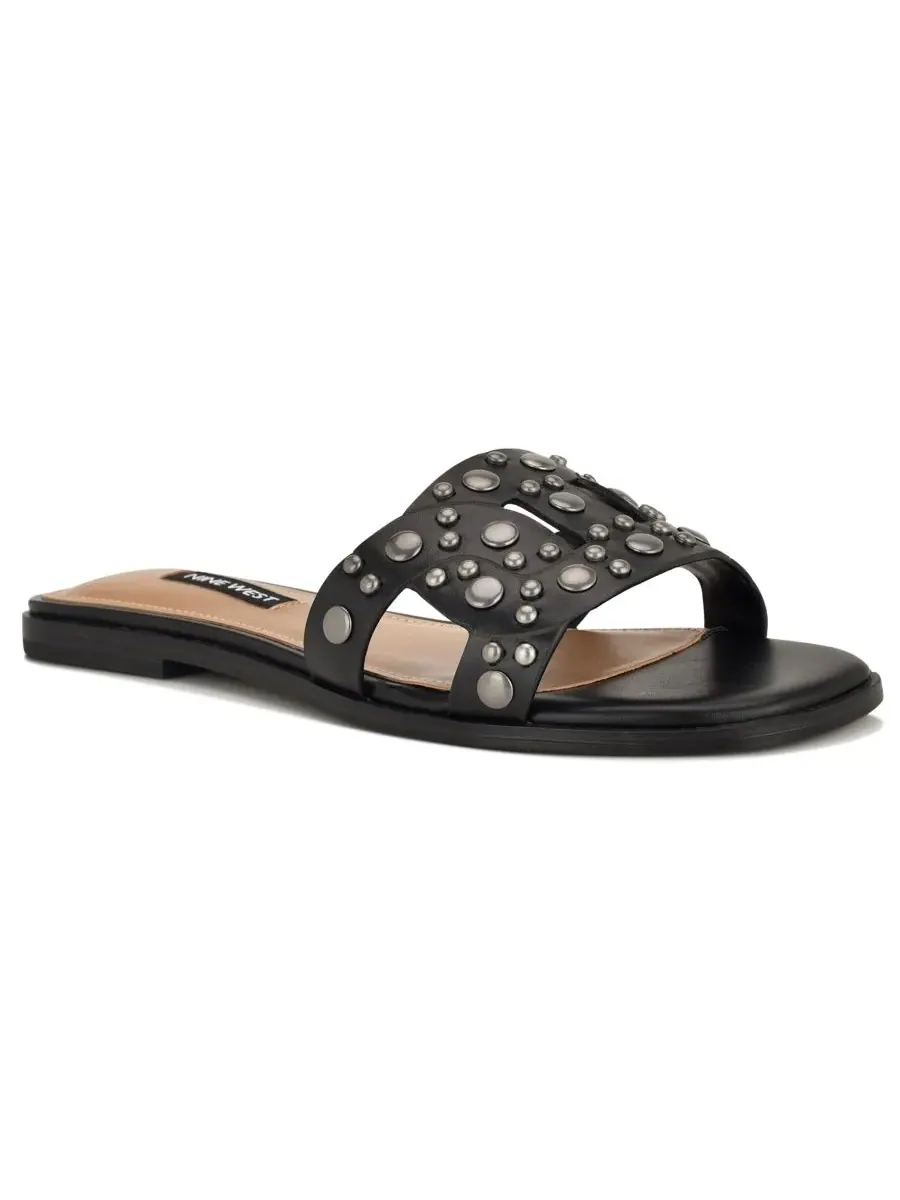 Женские сандалии-слипоны Gomaz с декором Nine West — изображение 1 из 5, черный