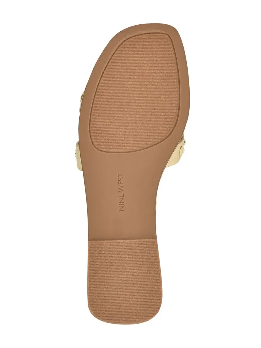 Женские сандалии-слипоны Gomaz с декором Nine West — изображение 5 из 5, золото