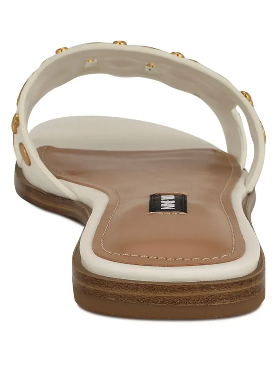 Женские сандалии-слипоны Gomaz с декором Nine West — изображение 3 из 5, белый