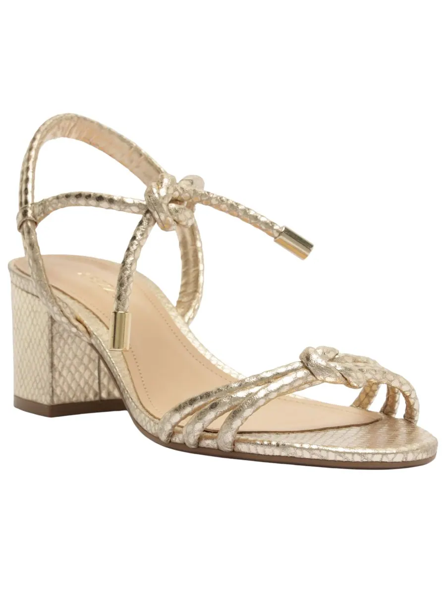 Женские сандалии Camila Mid Block Arezzo — серебристый