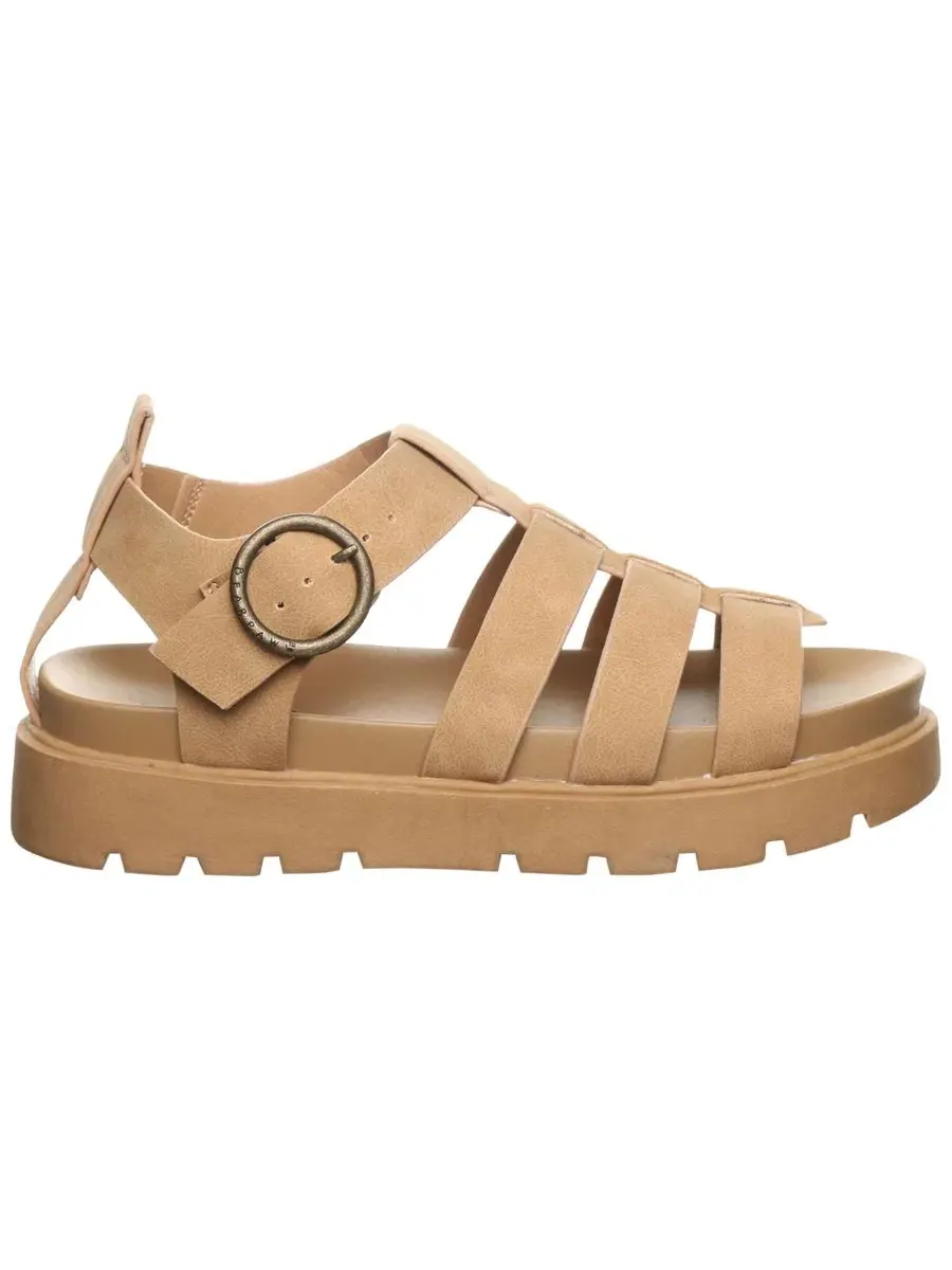 Женские сандалии Aura с ремешками BEARPAW — изображение 2 из 5, коричневый