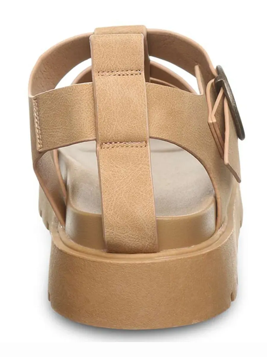 Женские сандалии Aura с ремешками BEARPAW — изображение 3 из 5, коричневый