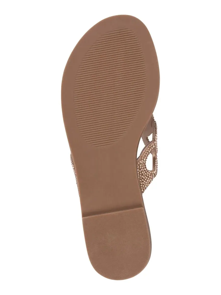 Женские сандалии-вьетнамки Vania с цепочкой GC Shoes — изображение 5 из 5, розовый золотистый