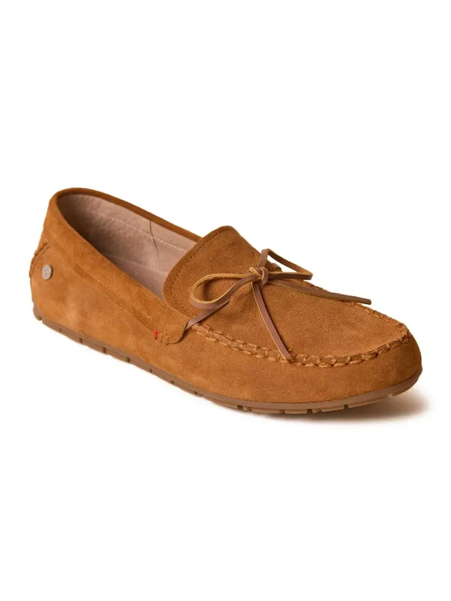Minnetonka Мужские замшевые лоферы-мокасины — коричневый