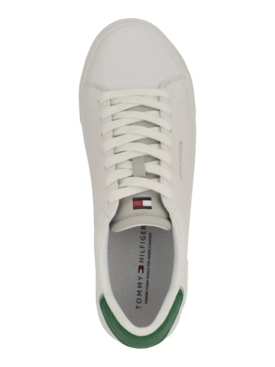 Мужские спортивные кроссовки Rawly Fashion на шнуровке Tommy Hilfiger — изображение 4 из 5, белый/зеленый