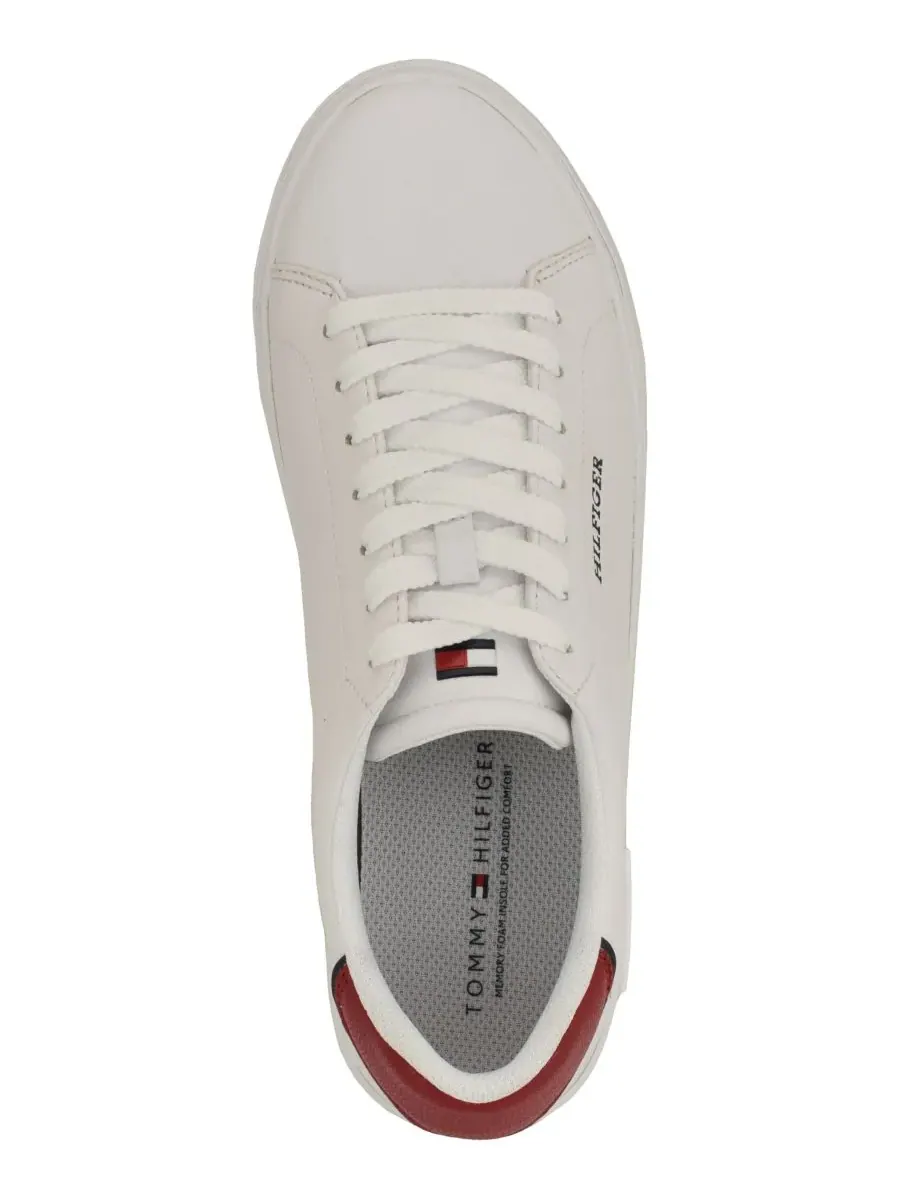 Мужские спортивные кроссовки Rawly Fashion на шнуровке Tommy Hilfiger — изображение 4 из 5, белый/красный